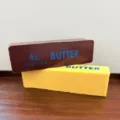 Simulation Butter Antistress Spielzeug Modell Braun Gelb Variante Slow Rebound Style - 14cm Butter Stick Squishy (PU Slow Rising, 46g)