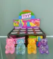 Gummybär Knetspielzeug Details, TPR Glitzer transparent Material, Stressabbau Großhandel. - Glitzer Bär