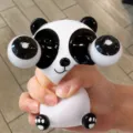 Panda squeeze toy with popping eyes, fun stress relief fidget toy for kids and adults. - Pop Eye Little Panda