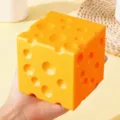 Giocattolo antistress gigante a forma di formaggio a lento rilascio, cubo da 10 cm - 10*10*10 cm (arancione)