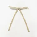 Ciondolo fiocco in velluto per decorazione albero di Natale, elegante ornamento festivo. - #01 bianco panna (disponibile)