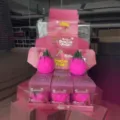 Pink dragon fruit squishy toy cute stress relief sensory toy with retail display box - Dragon Fruit Style