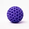 Balle anti stress creuse imprimee en 3D violette jouet de prehension sphere sensorielle - Violet
