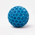 Balle Anti-Stress Creue Imprimée en 3D Jouet Fidget Bleu Sphère de Préhension 6cm - Bleu roi (avec cordon)