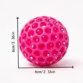 Balle anti-stress creuse imprimée en 3d rose jouet fidget 6cm diamètre design léger. - Rose nébuleuse (avec cordon)