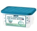 Multi-functional air magic box moisture-absorbing deodorizing household plastic dehumidifier box. - Blue Lid