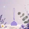 Lavender cloud fragrance pendant, car aroma diffuser and wardrobe air freshener, cute purple design. - Midnight Stars