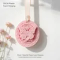 Butterfly embossed plaster scent hanging for car wardrobe home long lasting diffuser stone - Peach Rhythm Breeze