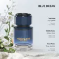 Blue ocean car perfume bottle variant, long-lasting fragrance air freshener for auto. - Ocean
