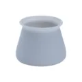 Silicone chair leg protector cap, grey furniture foot cover for anti-slip and noise reduction. - Single Piece / Gray