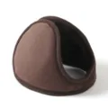 Brown winter warm bandless earmuffs soft plush ear warmers cozy cold weather accessories - Coffee