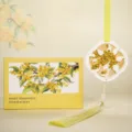 Guofeng Osmanthus Scented Hanging Air Freshener Gift Box for Wardrobe and Car Use - Rich Osmanthus