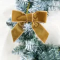 Βελούδινος χριστουγεννιάτικος φόγκος λεπτομέρεια, χρυσοκαφέ στολίδι δέντρου για γιορτή. - Ανοιχτό Καφέ