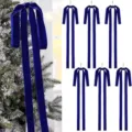 Große blaue Samt Schleifen Weihnachtsbaum Hängeband Feiertag Party Dekoration Set - Burgunderrot