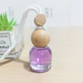 Car hanging perfume bottle purple lavender aroma diffuser glass pendant vehicle fresh decor - Lavender