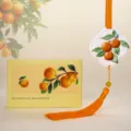Chinese style orange aroma hanging diffuser gift box for car home wardrobe air freshener - Orange Shape