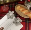 Λαμπερό τσιμπιδάκι μαλλιών νιφάδα χιονιού για κορίτσια, γλυκό κλιπ πέρλας στρασ Χριστούγεννα. - Νιφάδα χιονιού με στρογγυλεμένες γωνίες - Κλιπ μαλλιών με πέρλα 1 τμχ