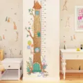 Dekorativer Cartoon Baumhaus Höhenmessung Wandaufkleber für das moderne Kinderzimmer - Extra Groß (60x90cm) / Baumhaus Höhenmessung