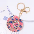 Chinese style painted zodiac snake keychain, elegant metal enamel bag charm and cute keyring. - Snake 1