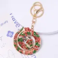 Exquisite Chinese style painted zodiac snake keychain detail with rhinestones and enamel. - Snake 4