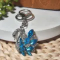 Détail porte-clés cygne en strass, accessoire étincelant pendentif de sac en cristal. - Couleur AB