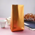 Matte goldene Seitenfaltenbeutel für Teebeutel in einer traditionellen Tee-Umgebung. - 100 Stück (8x20+6cm) / Mattgold