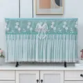 Copertura antipolvere per TV moderna minimalista in pizzo appendibile 55 65 pollici protezione - 32-35 pollici / Copertura condizionatore verde puro senza rimozione