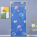 Gepolsterter thermischer Türvorhang Winter winddichte Isolierung gesteppter Blumen Vorhang. - 90*200cm / Gesteppter Baumwoll-Türvorhang (Pfingstrose)