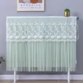 Housse de radiateur en dentelle verte protecteur anti-poussière décoratif pour la maison. - Vert Fruit