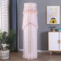 Copertura per condizionatore verticale in pizzo rosa antipolvere cilindro pavimento. - Marca universale altezza 170 cm / Nuovo rosa bellezza nazionale