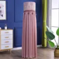 Copertura antipolvere rosa per condizionatore verticale con ricamo elegante e nappe. - Marca universale altezza 170 cm / Pittura a Pennello e Inchiostro