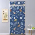Thickened quilted winter door curtain, windproof fabric thermal hanging curtain for room. - 80*190cm / Blue Leaf Door Curtains