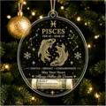 Weihnachts-Geldhalter-Anhänger mit Sternzeichen Fische aus Acryl - Fische