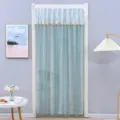 French style lace door curtain mosquito net bedroom partition hanging gauze curtain home - 90*200cm / Elegant Green Lace Door Curtain