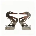 Pair of adjustable stainless steel easel hand rest support bars with stylized bird shape - Easel Support Bar (One Pair of Iron Plates)