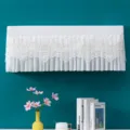 Copertura Antipolvere per Condizionatore in Pizzo Moderno a Parete Protettore Decorativo Bianco - Bianco perla di giada (utilizzabile in funzione)