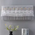 Grey lace air conditioner dust cover wall mounted AC decorative protection drape 1.5P - Gold Thread Plum Grey