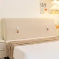 Elastische gebreide hoofdbordhoes voor bed universele stofvrije beschermende hoes - Kersenzak beige