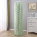 Copertura antipolvere per condizionatore verticale in pizzo verde con decoro floreale salotto. - Universale per Altezza Condizionatore 180 / Verde Piccoli Fiori