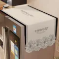 Cream style refrigerator dust cover top cloth microwave oven protective cover daisy floral - Exquisite Star - Irregular Fridge Top Cover
