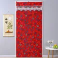 Tendina termica imbottita per porta invernale, separatore antivento in cotone trapuntato. - Tenda per porta in cotone trapuntato - motivo fortuna Hongfu