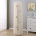Copertura antipolvere per condizionatore verticale cilindrico in pizzo con decorazione di ciliegie. - Universale per Altezza Condizionatore 180 / Caffè Ciliegia