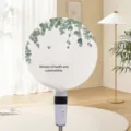 Funda antipolvo elástica para ventilador con diseño de hojas de eucalipto cubierta de protección. - Hojas de Plantas Verdes