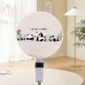 Funda de ventilador con estampado de panda elástica antipolvo protectora para ventiladores - Familia de pandas