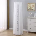 Copertura antipolvere per condizionatore verticale in pizzo bianco elegante casa - Universale per Altezza Condizionatore 180 / Bianco Perla