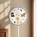 Funda antipolvo elástica para ventilador eléctrico con estampado de perros bonitos. - Perro