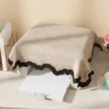 Cream style printer dust cover decorative cloth vintage lace edge electronic appliance cover - Phoenix Dancing Scalloped Cover