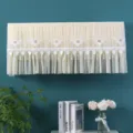 Copertura antipolvere per condizionatore a parete pizzo ricamato beige decorazione casa chic - Benedizione beige senza rimozione all'accensione