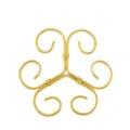 Goldfarbene Eisen-Pflanzenstütze in Lotusform für Gartenarbeit und Blumenarrangements. - Herzform / Gold