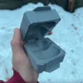 Langlebiger grauer entenförmiger Schneegussformer für kreativen Winterspaß im Freien - Klein (5.5cmx6.5cmx4.5cm) / Grau (Ente)